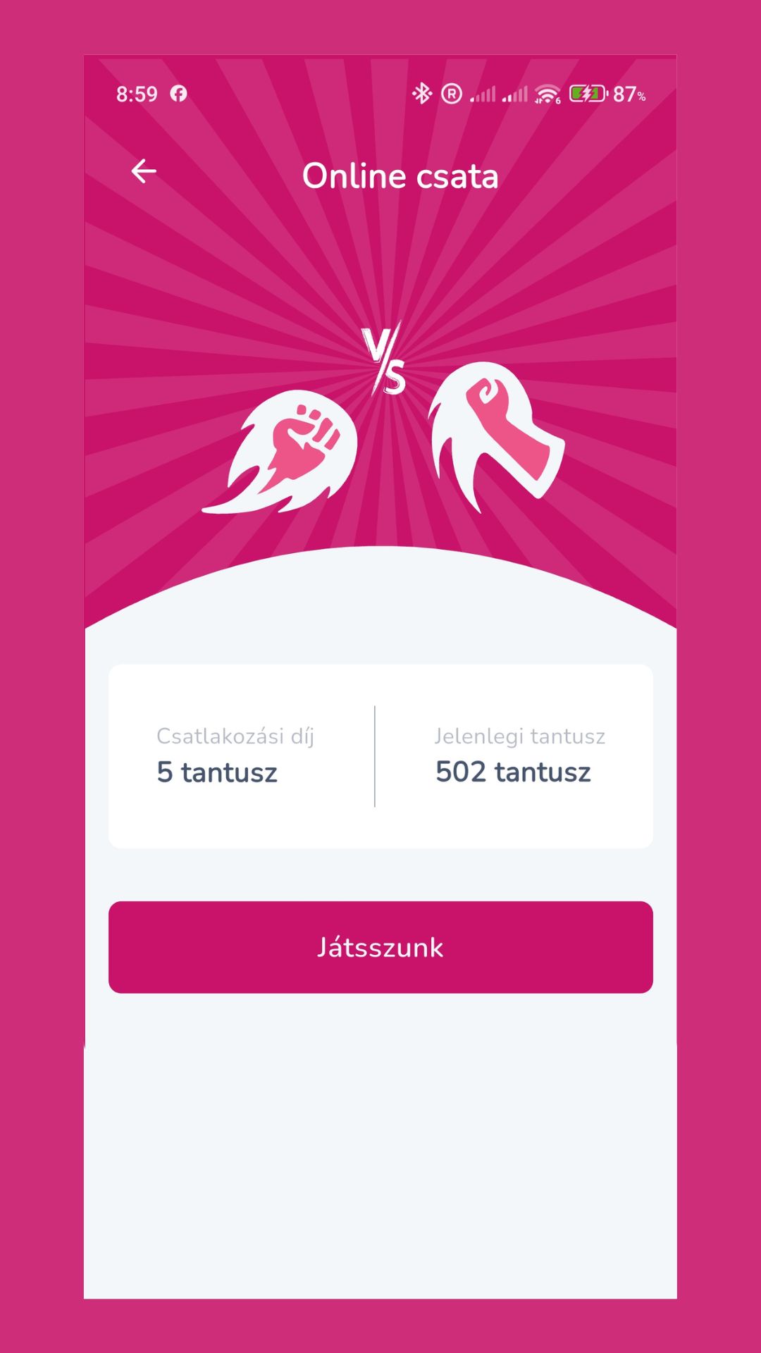 Zsenimagnes Profile Screen