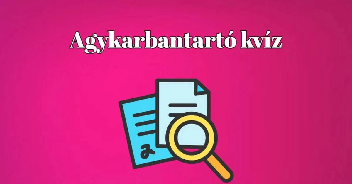 Napi kvíz - Száz emberből ötven tud legalább hét pontot elérni ezzel