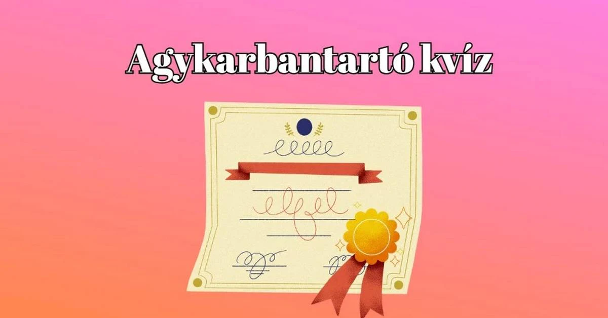 Napi kvíz - Száz emberből ötven tud legalább 6 pontot elérni ezzel a kvízzel