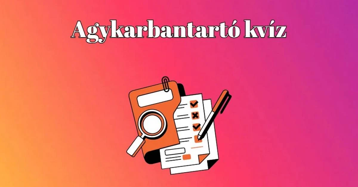 Itt egy ropogós napi kvíz egy kis csavarral